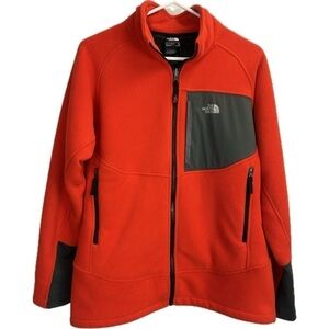The North Face Boys Full Zip Orange Jacket Size XL